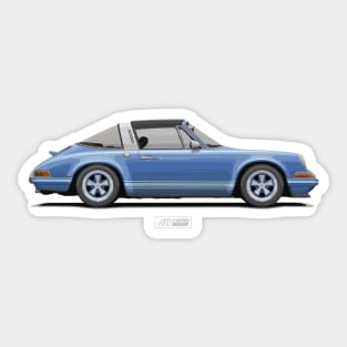 Singer 911 Targa Gemini Blue Sticker